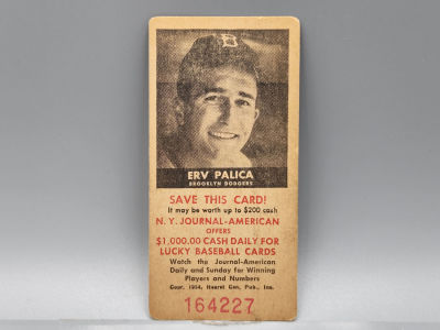 1954 NY American Journal Erv Palica
