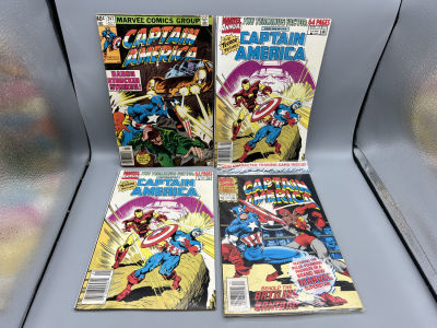 Lot of (4) Assorted Captain America Comic Books