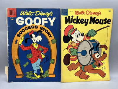 Dell Four Color with Goofy #702 & Mickey Mouse #40
