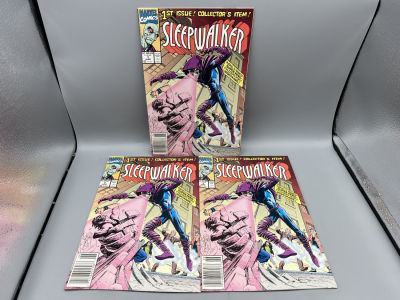 Lot of (3) Sleepwalker #1 - 1st app of Sleepwalker