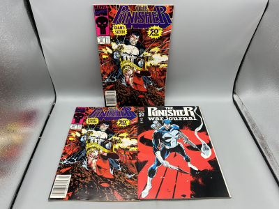Lot of (3) Assorted The Punisher Comic Books