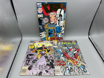 Lot of (3) Assorted #1 Comic Books - Cable, Cage, Deathlok