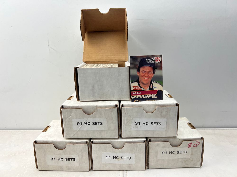 Lot of (9) 1991 Pro Set Racing Complete Sets