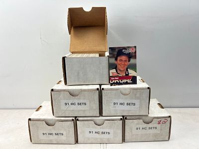 Lot of (9) 1991 Pro Set Racing Complete Sets