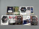 Lot of (9) Football Jersey Relic Patch Cards w/RookiesImage - 1