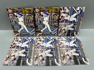 Lot of (6) 2024 Topps Now Shohei Ohtani Baseball Cards - Aaron Judge
