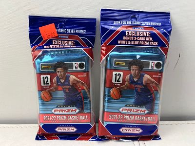 Lot of (2) 2021-22 Panini Prizm Basketball Sealed Value Packs