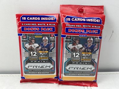 Lot of (2) 2021 Panini Prizm Football Sealed Value Packs