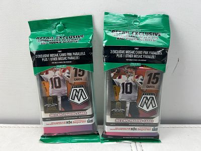 Lot of (2) 2022 Panini Mosaic Football Sealed Value Packs