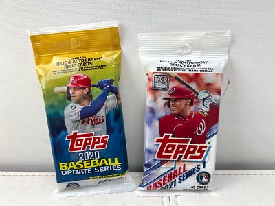 2020 Topps Update & 2021 Topps Series 1 Baseball Sealed Value Packs