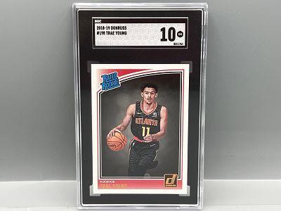 2018-19 Panini Donruss Trae Young RC #198 SGC Gem Mint 10