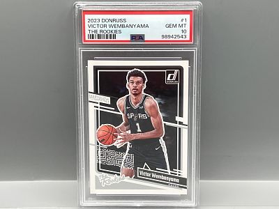 2023 Panini Donruss Victor Wembanyama The Rookies #1 PSA Gem Mint 10