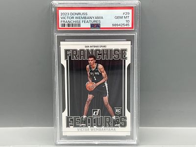 2023 Donruss Victor Wembanyama Franchise Features RC #29 PSA Gem Mint 10