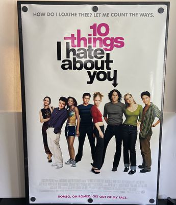 1999 10 Things I Hate About You Original Double Sided 27x40 Theatrical Movie Poster - Heath 