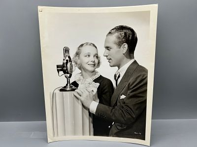 1935 MGM Here Comes The Band Original 8x10 Publicity Movie Still - 860-71 - Virginia Bruce & Harry. 