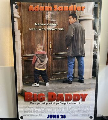1999 Big Daddy Original Double Sided 27x40 Theatrical Movie Poster - Adam Sandler