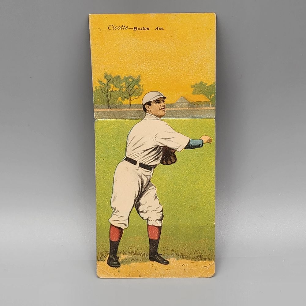 1911 T201 Mecca Double Folders Ed Cicotte/John Thoney