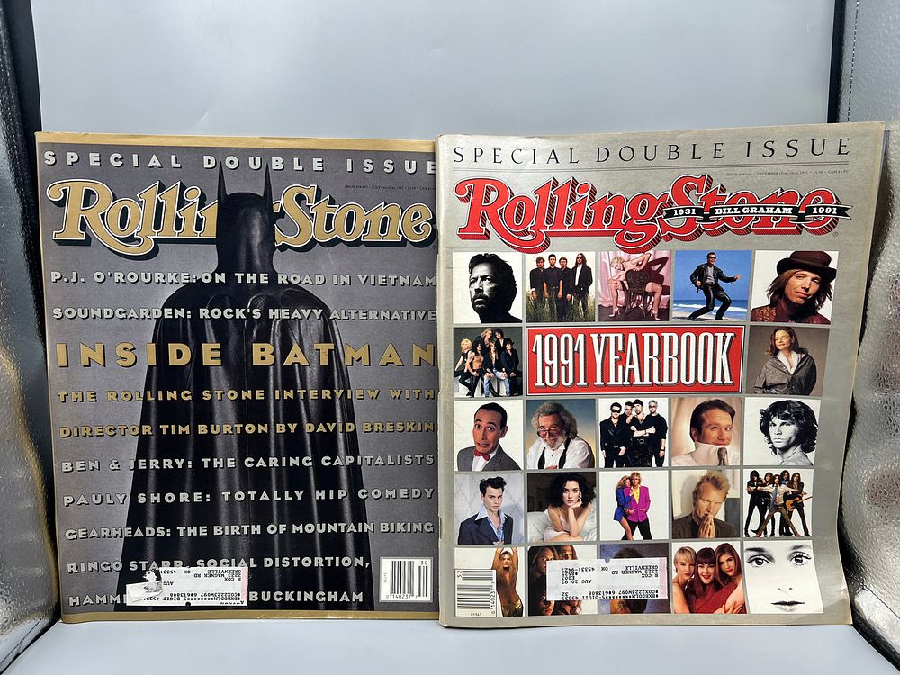 Rolling Stone Magazine Special Double Issue #619/620 December 1991 & #634/635 July 1992. Rolling 