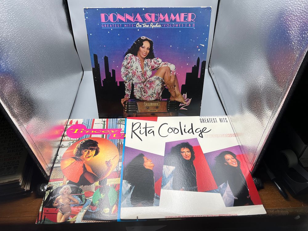 Lot of (3) Assorted Vinyl Albums - Varying Conditions - Donna Summer - Records have not been 