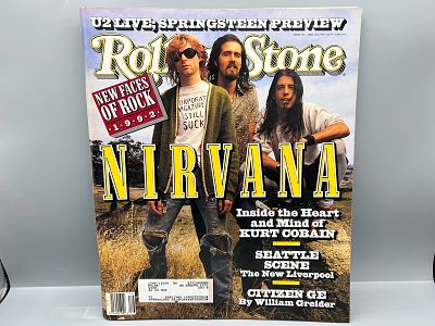 Rolling Stone Magazine April 1992 #628 W/ Nirvana Cover