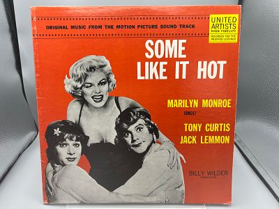 1974 Some Like It Hot Original Motion Picture Soundtrack - Marilyn Monroe - UA-LA272 - Records