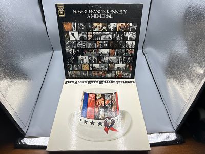 1969 Robert Francis Kennedy A Memorial & 1964 Sing Along With Millard Fillmore Vinyl Albums -
