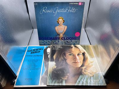 Lot of (3) Assorted Vinyl Albums - Varying Conditions - Cybill Shepherd, Rosemary Clooney, Emmy