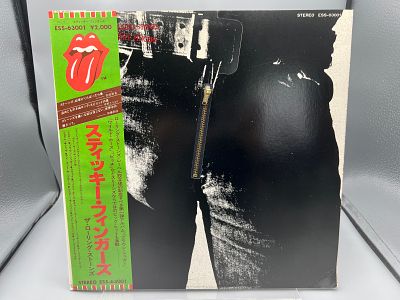 1979 The Rolling Stones Sticky Fingers Japan Release Reissue Zipper Cover Vinyl Album - Very