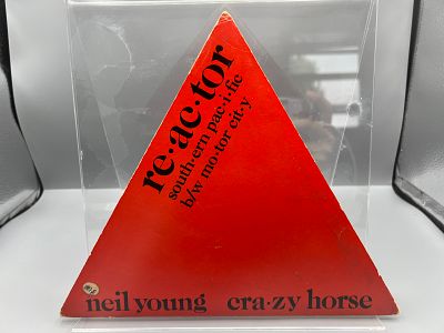 1981 Neil Young & Crazy Horse Southern Pacific Red Transparent Triangular Vinyl Album - RPSP