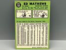 1967 Topps Ed Mathews #166Image - 1