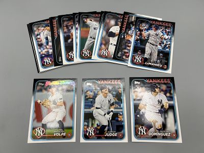 2024 Topps New York Yankees Baseball Team Set W/ Jasson Dominguez RC - Aaron Judge