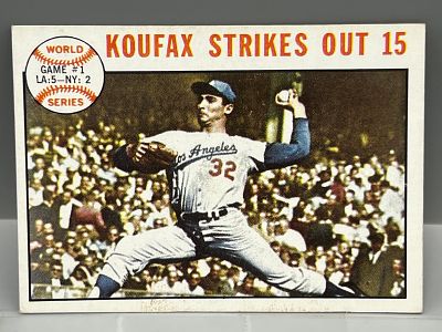 1964 Topps Sandy Koufax #136 - World Series Game #1