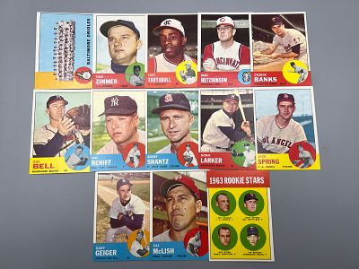 Lot of (13) 1963 Topps Baseball - Varying Conditions