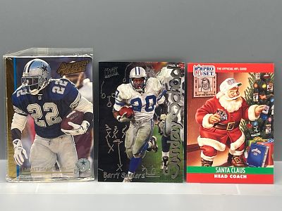1992 Action Packed Emmitt Smith Sealed Prototype #92N, 1997 Fleer Ultra Barry Sanders Sunday