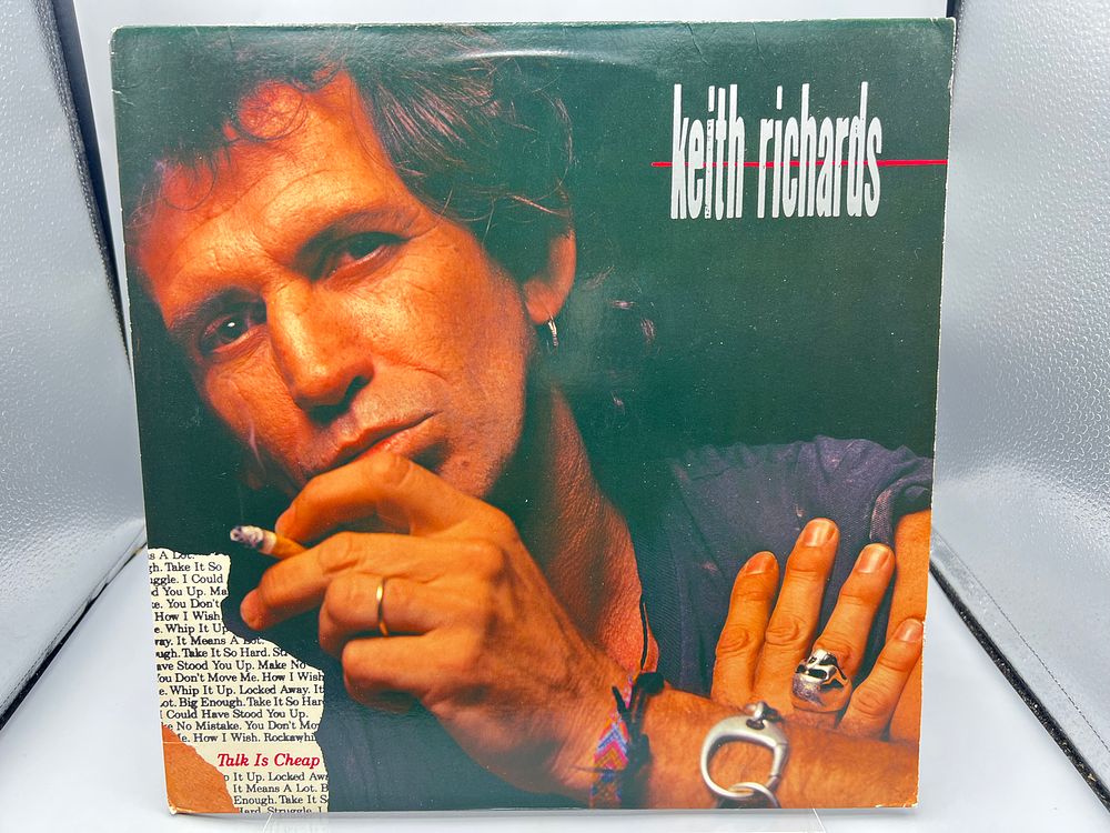 Keith Richards: Talk Is Cheap (1988) - Records are untested by auction house for play quality. 
