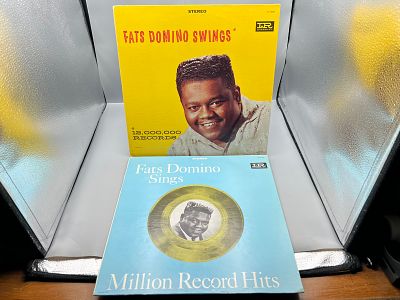 Fats Domino (2 LP Lot): Fats Domino Swings (1969), reissue; and Fats Domino Sings - Milliion 