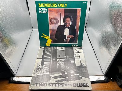 Bobby Bland (2 LP Lot): Two Steps From The Blues (unknown press date), reissue; and Members 