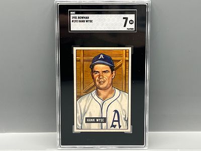1951 Bowman Hank Wyse #192 SGC 7