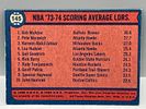 1974 Topps NBA Scoring Leaders - Jabbar, MaravichImage - 1