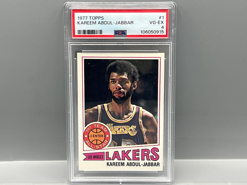 1977 Topps Kareem Abdul Jabbar #1 PSA 4