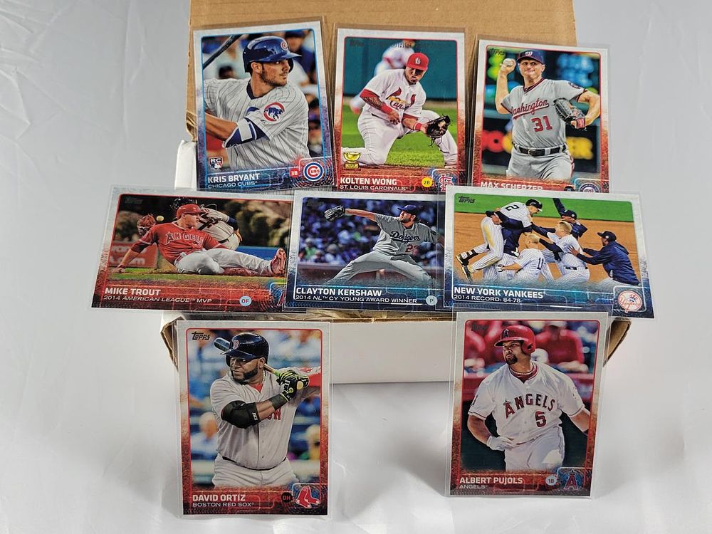 2015 Topps Baseball Series II Set. Includes Kris Bryant RC, Kolten Wong RC, Trout MVP. Set 
