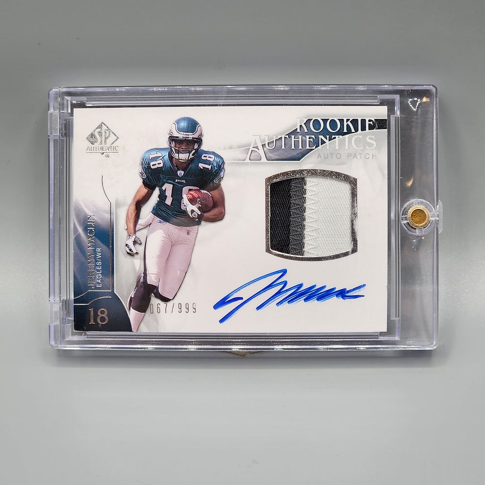 2009 SP Authentic Jeremy Maclin Rookie Auto Patch 067/999