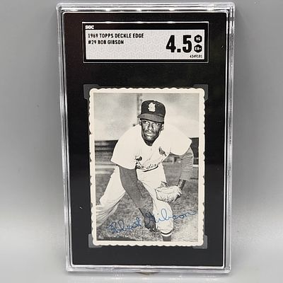 1969 Topps Deckle Edge Bob Gibson #29 SGC 4.5 HOF
