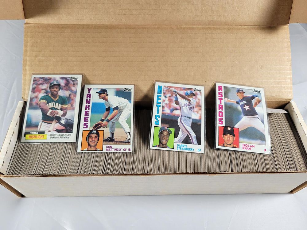1984 Topps Baseball Set. Includes Mattingly and Strawberry Rookies. Set Appears Complete. Not 