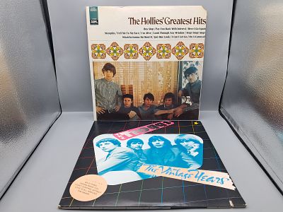1967 The Hollies Greatest Hits & 1976 The Troggs Vintage Years Troggs Vinyl Albums - 