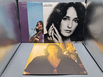 Lot of (4) Assorted Joan Baez Vinyl Albums - Varying Conditions - Records are untested by the 