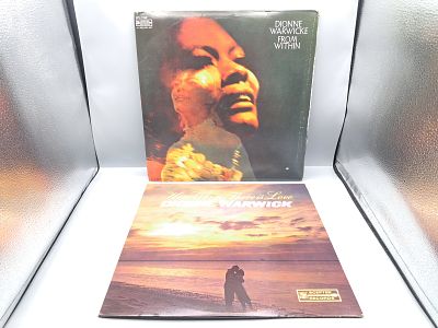Lot of (2) Dionne Warwick Vinyl Albums - Varying Conditions - Records are untested by the 