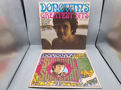 Lot of (2) Donovan Vinyl Albums - Varying Conditions - Records are untested by the auction 