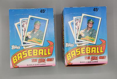 (2) 1989 Topps Baseball Wax Boxes