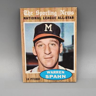 1962 Topps Warren Spahn #399 HOF